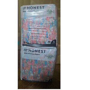 (2) packs of The Honest Company Limited Edition Ice Cream Print Size 5 Diapers